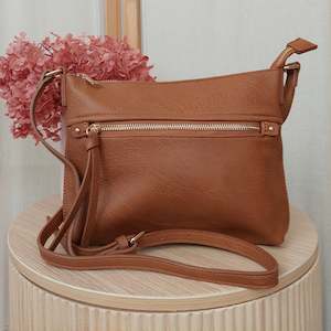 Vegan Leather Thorndon Bag - Tan