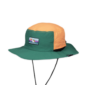 Moomintroll's Adventure Brimmer Hat, Multicolor/Dark Green