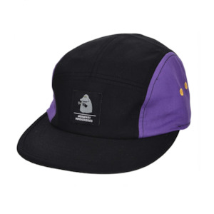 The Groke Five Panel Retro Cap, Black