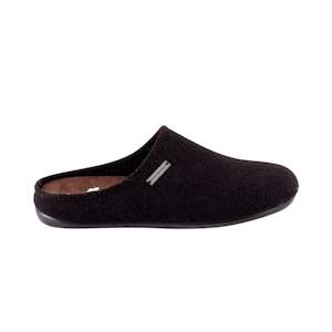 Cilla Wool Blend Slippers, Black