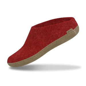 Glerups The Slip On Red - Leather Sole