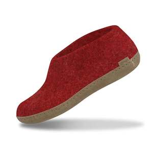 Glerups The Shoe Red - Leather Sole