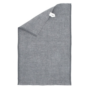 Mono Washed Linen Tea Towel 48x70cm, Grey