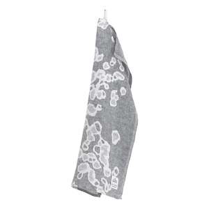 The Ringed Seal Saimaannorppa Linen Tea Towel 46x70cm, Grey-White