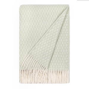 Tove 100% Wool Throw 130x200cm, Sage