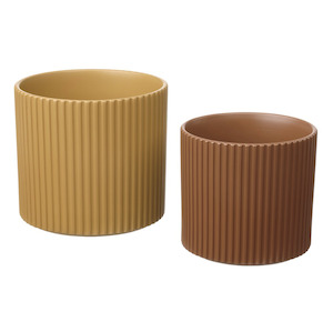 Furniture: Ikea Daksjus Pots, Yellow/Earth