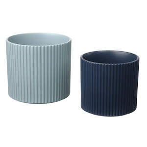 Furniture: Ikea Daksjus Pots 2-Pack, Blue/Navy