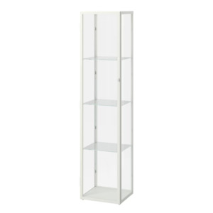 Furniture: Ikea Blåliden Glass-Door Cabinet, White, 35x32x151cm