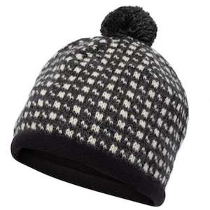 Icelandic Wool Beanie, Charcoal