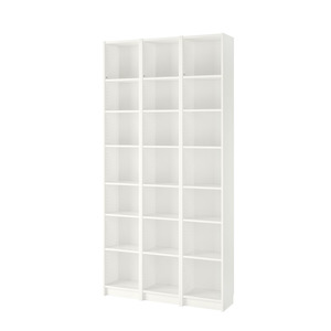 Ikea Billy Bookcase Extension Combo, 120x28x237cm, White