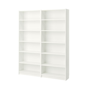 Ikea Billy Bookcase, 160x28x202cm, White