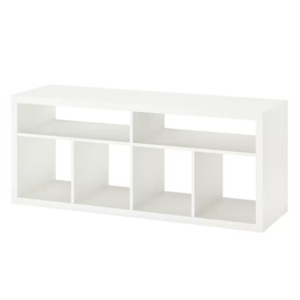 Furniture: Ikea Kallax TV Bench, White, 147x60cm