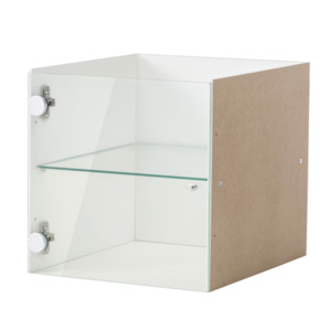 Furniture: Ikea Kallax Glass Insert, Shelf & Door