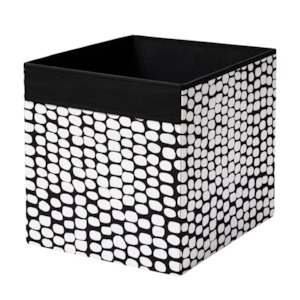 Ikea Drona Fabric Insert, Black/White