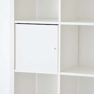 Furniture: Ikea Kallax Insert with Door, White