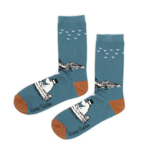 Moominpappa Boating Men's Socks, Petrol