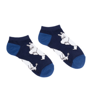 Moomintroll Wondering Men's Ankle Socks, Navy