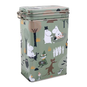 Moomin Characters Forest Walk Coffee Tin, Green