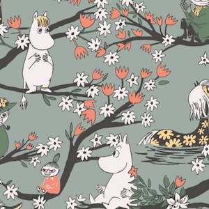 Moomin Serviette 20-Pack, Love Green