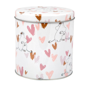 Moomin Round Coffee Tin, Love