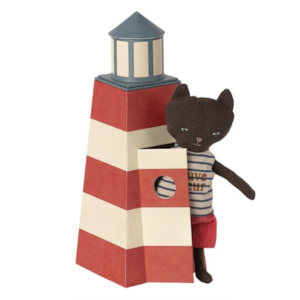 Maileg Lifeguard Tower with Cat