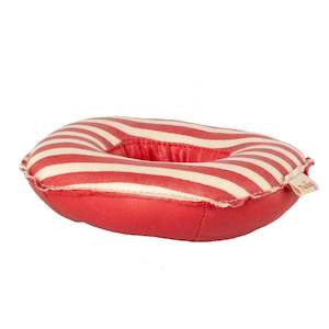 Furniture: Maileg Rubber Boat, Red, Small Mouse