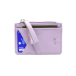 Lumi Cilla Card Holder with Zip, Lavendar