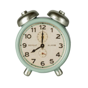 Maileg Alarm Clock Mouse, Mint PRE-ORDER