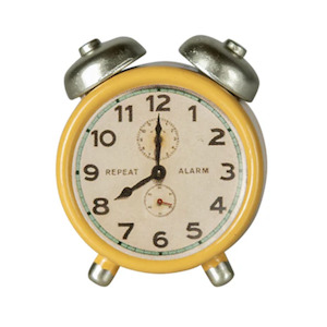 Maileg Alarm Clock Mouse, Yellow PRE-ORDER