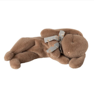 Maileg Bunny Plush Sleeping Small, Brown PRE-ORDER