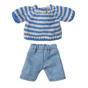 Maileg Knitted Sweater and Pants Big Brother Mouse PRE-ORDER