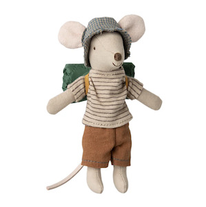 Maileg Hiker Mouse Big Brother, Brown PRE-ORDER