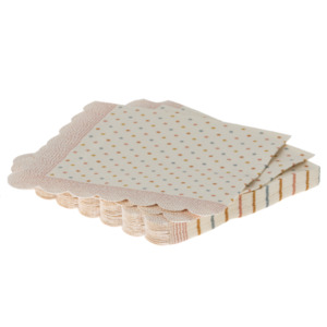 Maileg Napkin Multi Dots, Rose