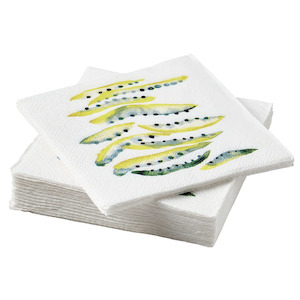 Ikea Nabbfisk Napkin Serviette 30-Pack, 24cm