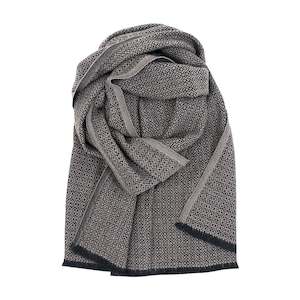 Koli Soft Merino Scarf 60x220cm, Black-Beige