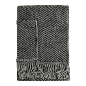 Maria Pocket Shawl 60x180cm, Black-Grey