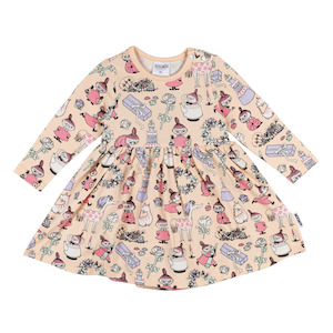 Moomin My's Party Baby Body Dress, Peach