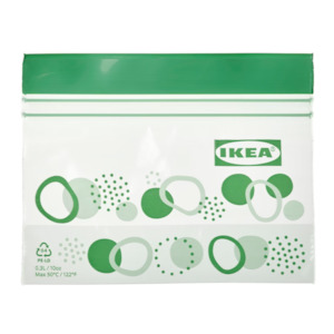 Ikea Istad Zip-Lock Bag, Green 0.3L