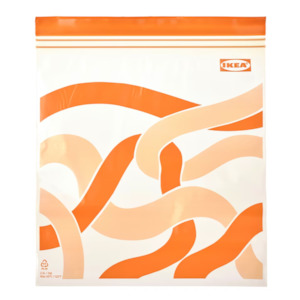 Ikea Istad Zip-Lock Bag, Orange 2.5L