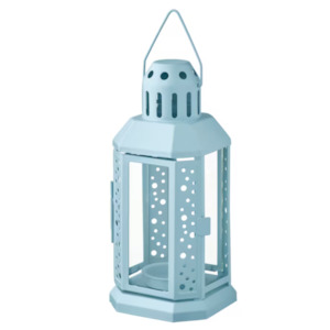 Ikea Enrum Lantern, Pale Blue