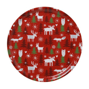 Klippan Round Tray 38cm, Christmas Forest