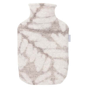 Branch Verso Hot Water Bottle with Wool Cover 2L, Beige-White