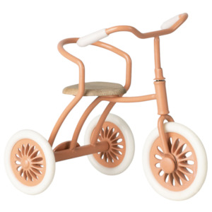 Furniture: Maileg Tricycle for Mouse with Abri à Tricycle, Coral