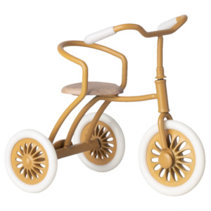 Maileg Tricycle for Mouse with Abri à Tricycle, Ocher