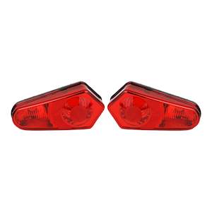 Whites Tail Light Lens Only Polaris (Replaces 241153 and 241154)