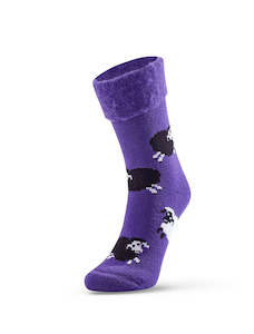 Sheep Bed Socks - Purple