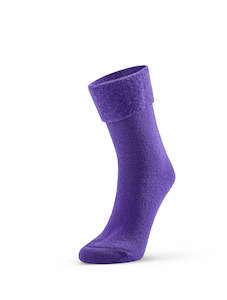 Plain Bed Socks - Purple