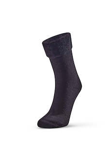 Baby wear: Plain Bed Socks - Black