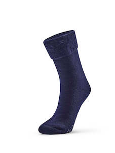 Plain Bed Socks - Navy