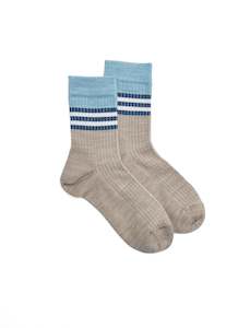 Kids Rib Sock - Seafoam